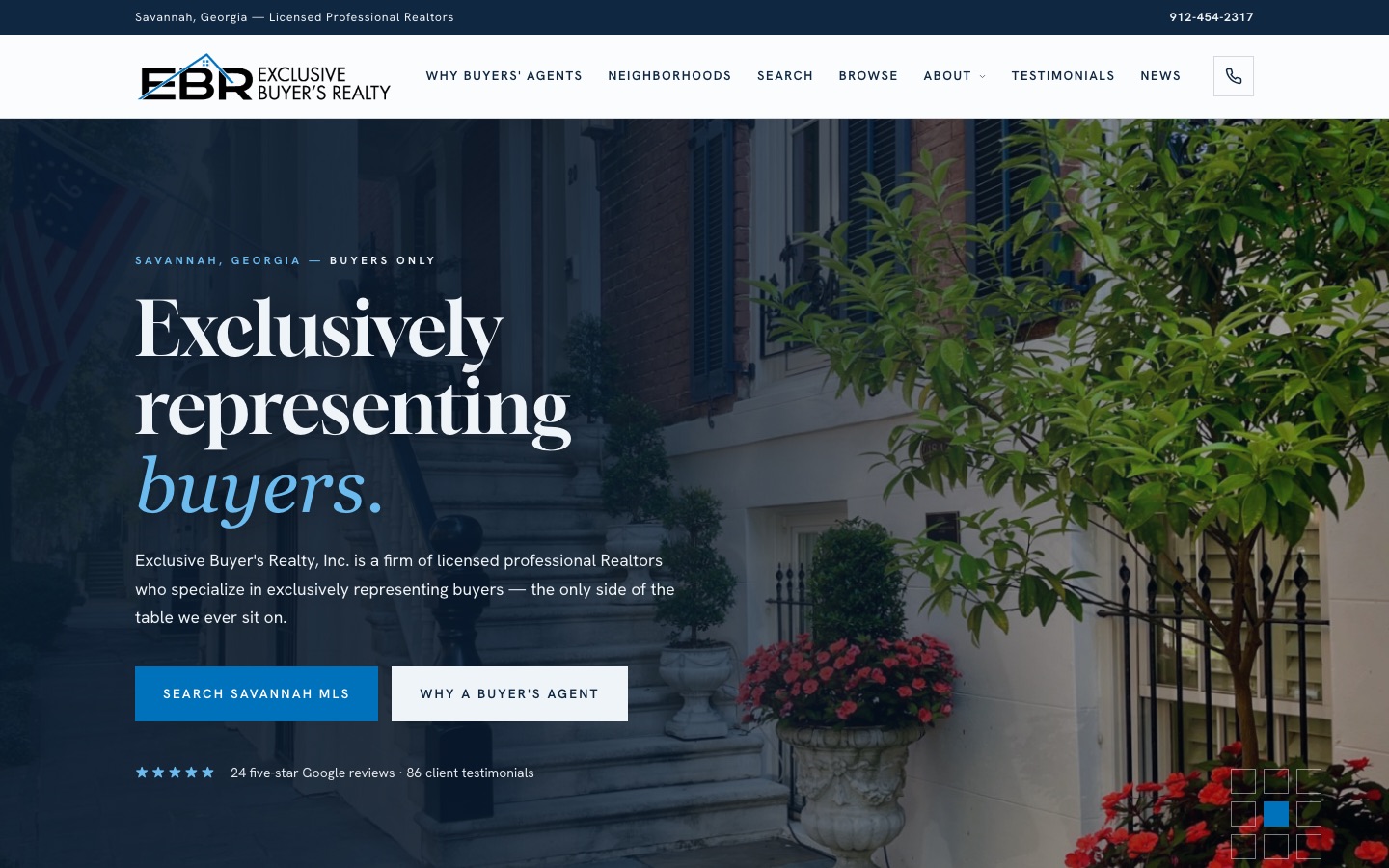 ebrsavannah.com homepage