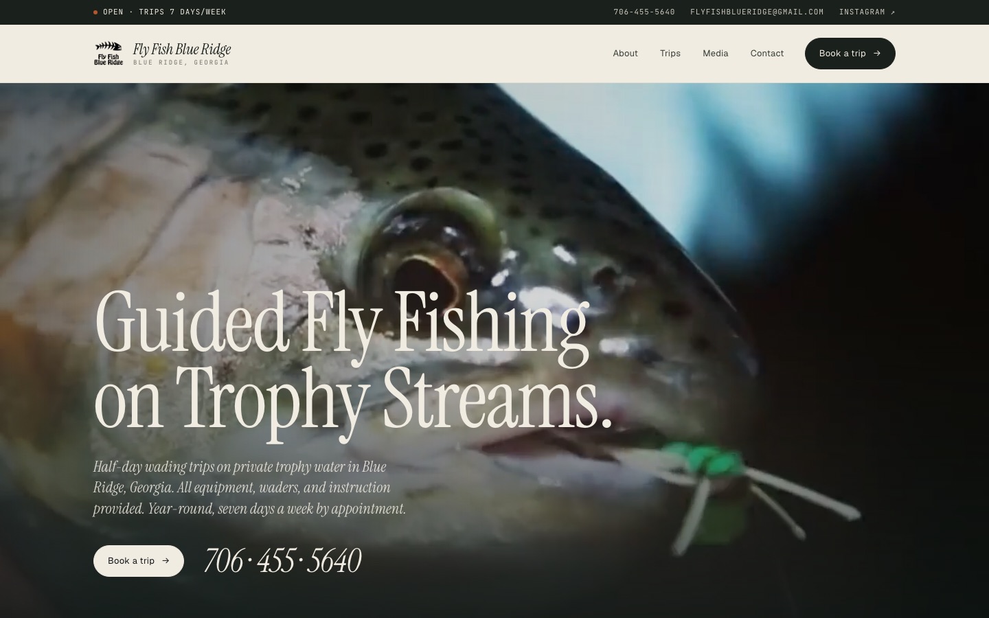 flyfishblueridge.com homepage
